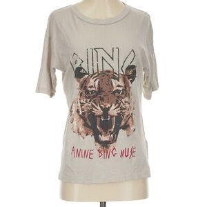 Anine Bing Tiger Graphic Tee - Cream